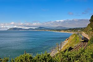 Coliemore Harbour to Killiney Beach and DART station